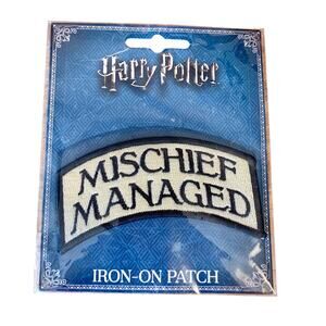 Harry Potter Iron-On Patch MISCHIEF MANAGED Ata-Boy 10465